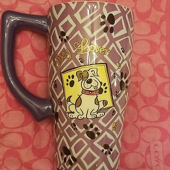 unknown Other - 🐕Pup☕ mug with velvet button